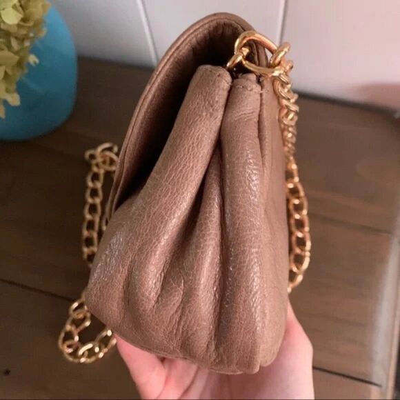 Pietro Alessandro Mini Convertible Bag Chain Strap Leather Mini Designer - Picture 13 of 14